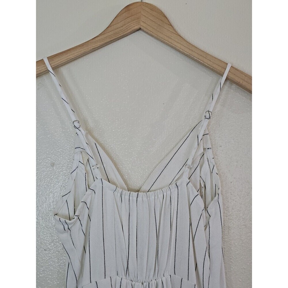 URBAN Romantics White Striped Midi Dress - Picture 5 of 11